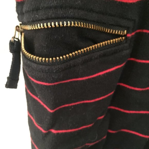 Finger in The Nose red & black striped hoodie - size XS - Picture 4 of 10